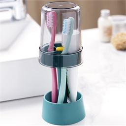 Support pour brosses à dents bleu