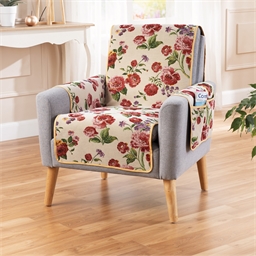 Couvre-fauteuil malin "roses"
