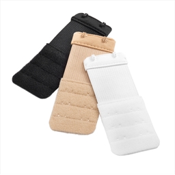 Lot de 2 extensions de soutien-gorge à 2 ou 3 crochets : blanc, beige ou noir