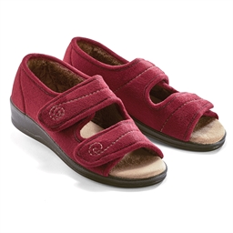 Chaussons ouverts Bordeaux ou Bleu
