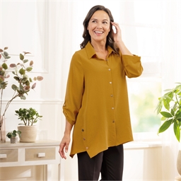 Chemise ample Moutarde