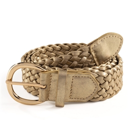 Ceinture tressée dorée