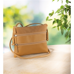 Sac multi zippé beige