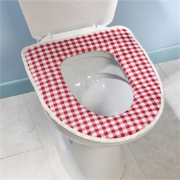 Galette WC vichy rouge