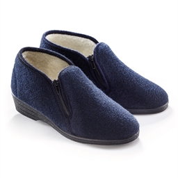 Chaussons double glissière bleu ou rouge