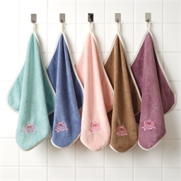 Lot de 5 essuie-mains rose