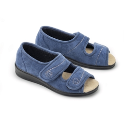Chaussons ouverts Bordeaux ou Bleu