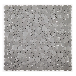 Tapis de douche galets gris