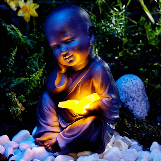 Objet déco moine lumineux