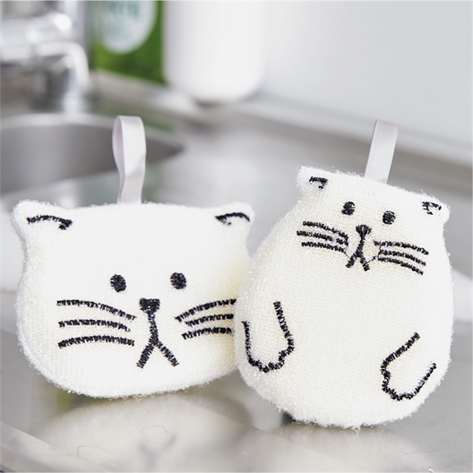 Lot de 2 éponges grattantes chat