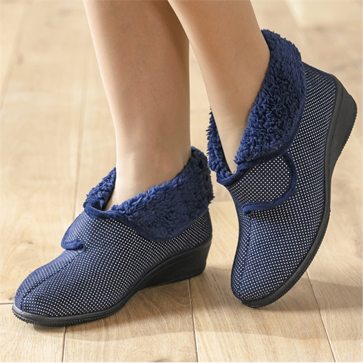 Chaussons montants Chléo Marine - taille 36