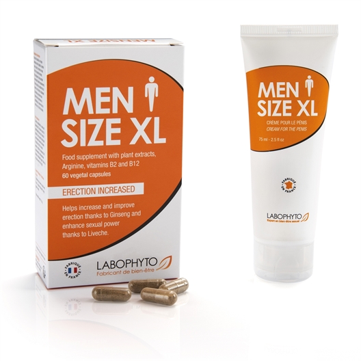 Men size XL - 60 gélules ou crème 75 ml