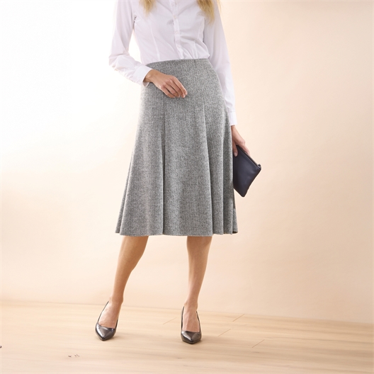 Jupe panneau élastiquée Gris clair - taille XXL