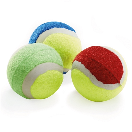 Lot de 3 balles de tennis pour chien