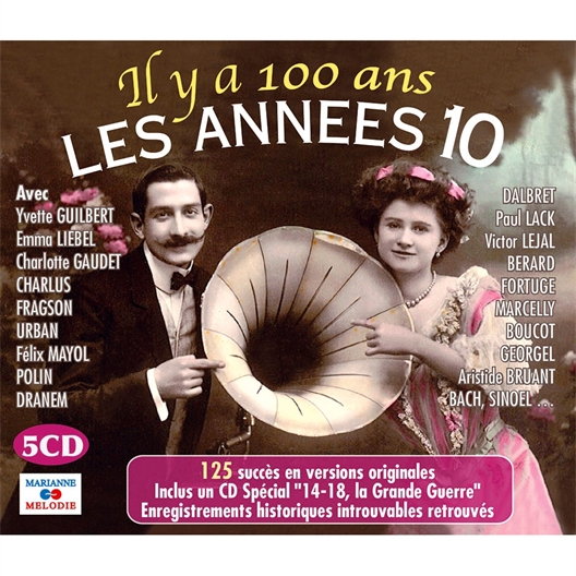 5 cd il y a 100 ans les Annees 10