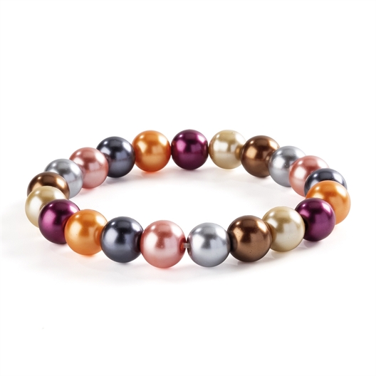 Bracelet perles multicolores