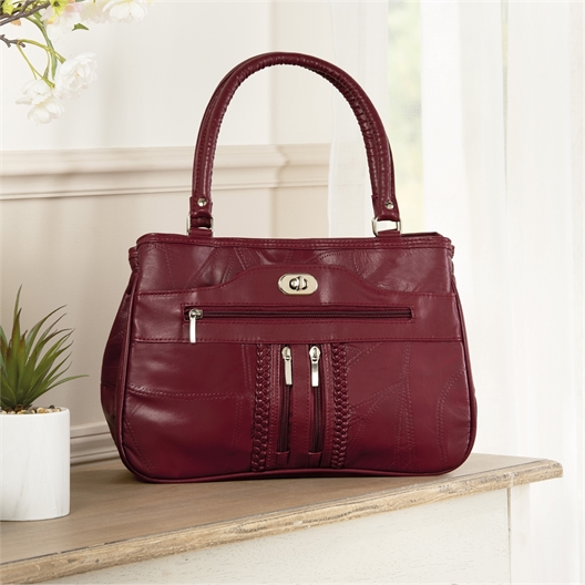 Sac patchwork rouge