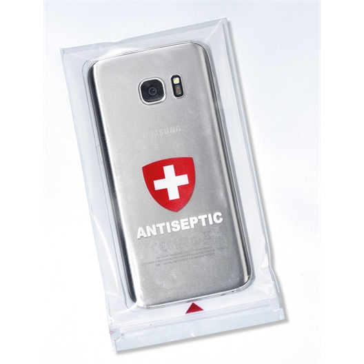 4 pochettes antiseptiques téléphone PM ou GM