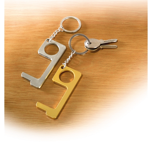 Lot de 2 porte-clefs évite-contamination