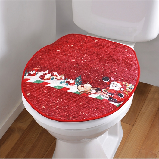 Housse Noël abattant WC