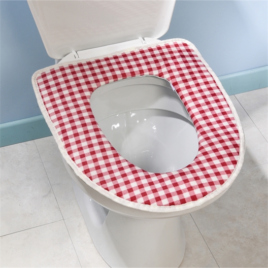 Galette WC vichy rouge