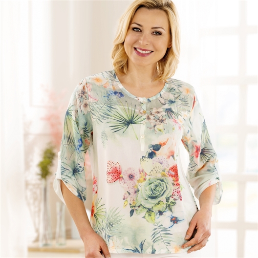 Blouse tropicale - taille M