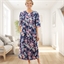 Robe d'hôtesse boutonnée marine