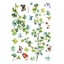 Stickers Feuilles vertes et papillons
