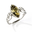 Bague goutte ajustable ambre