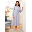 Chemise de nuit "Doucette" bleu ou rose