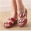 Mules fantaisie cousue Maïwen Rouge - taille 39