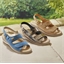 Sandales confort Pédilège dorés, beiges ou bleues