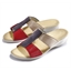 Mules confort Rouge/beige - taille 37