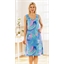 Robe tropicale Bleue - taille L
