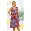 Robe tropicale rouge - taille XXL